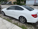 White Benz C Class